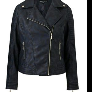 Simply Be Faux Leather Biker Jacket